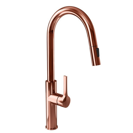 Kitchen faucet with pull-out spout GLOBALO Divio Copper 1.1