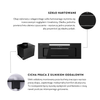Dunstabzugshaube GLOBALO Saredo 60.1 Schwarz + Turbine TW 1.2