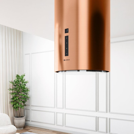 Dunstabzugshaube GLOBALO Heweno Isola 39.1 Kupfer Matt