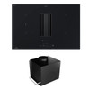 Induction hob with cooker hood GLOBALO Auphoria Out 80.1 Black Mat (without motor)