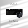 Cooker hood GLOBALO Fluxime 90.1 Black + Turbina TW 2.1