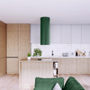 Cooker hood GLOBALO Cylindro Isola 39.7 Green