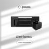 Dunstabzugshaube GLOBALO Saredo 60.1 Schwarz + Turbine TW 1.2