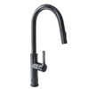 Kitchen faucet with pull-out spout GLOBALO Divio Anthracite 1.1