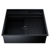 GLOBALO Granitspüle SILVANO 60.1 BLACK/BL Mat