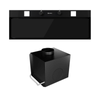 Cooker hood GLOBALO Spineiro 90.1 Black + Turbina TW 1.2