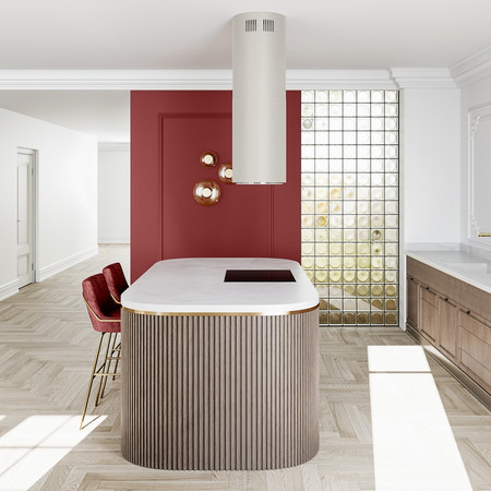 Cooker hood GLOBALO Miraya Isola 39.1 Cashmere