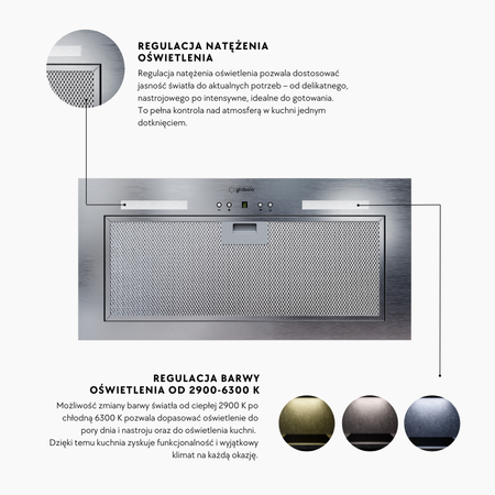 Cooker hood GLOBALO Flueris 60.1 Inox Sensor Smell