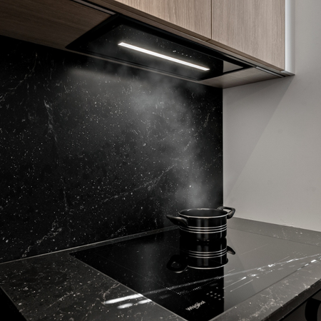 Cooker hood GLOBALO Saredo 60.1 Black + Turbine TW 2.1