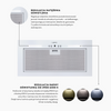 Cooker hood GLOBALO Flueris 60.1 White Sensor Smell