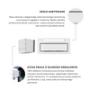 Cooker hood GLOBALO Silentio 80.2 White + Turbine TZ 1.1