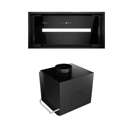 Cooker hood GLOBALO Saredo 60.1 Black + Turbine TW 1.2