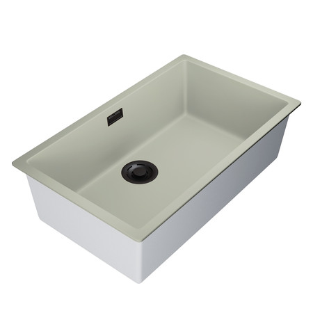 GLOBALO granite kitchen sink Aurilio 80.1 Sage Clean Tech