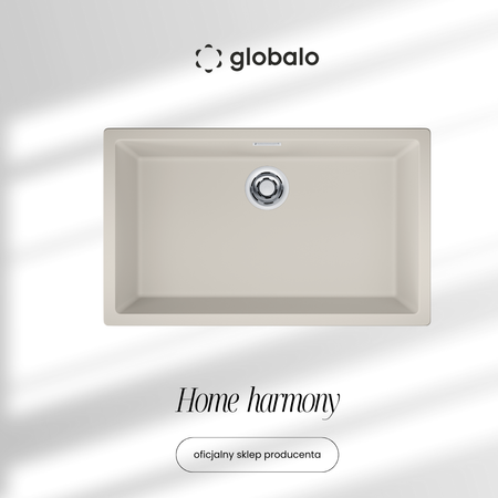 GLOBALO granite kitchen sink Aurilio 80.1 Cashmere Clean Tech