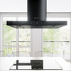 Cooker hood GLOBALO Verta Isola 90.3 H2H Black