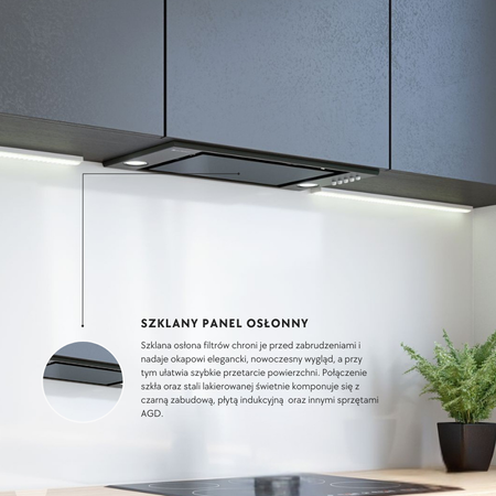 Okap kuchenny GLOBALO Desolero 60.3 Black