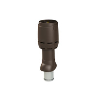 VILPE isolierte Lüftungshaube FLOW 125P/IS/500 BRAUN