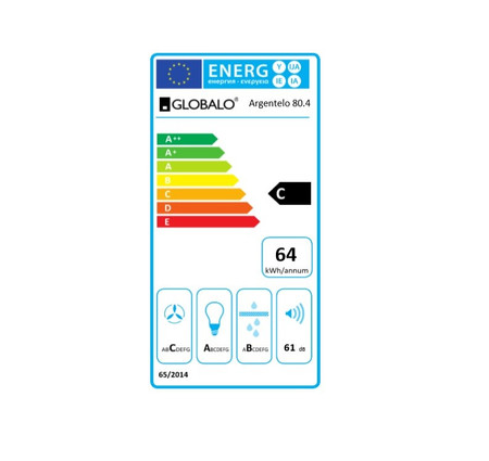 Cooker hood GLOBALO Argentelo 80.4 White