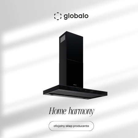 Cooker hood GLOBALO Verta Isola 90.3 H2H Black