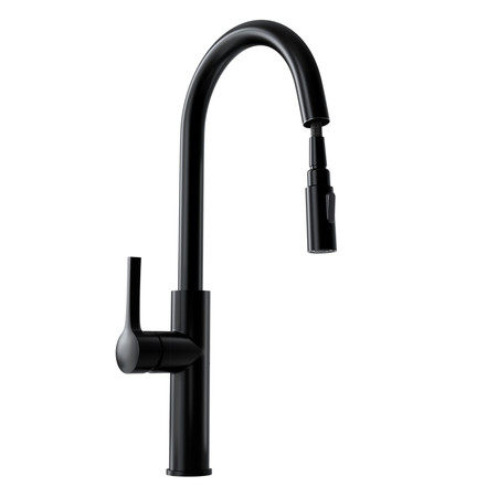 Kitchen faucet with pull-out spout GLOBALO Divio Black 1.1