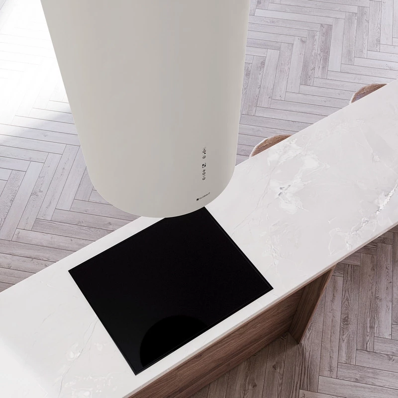 Visualization of the Cooker hood GLOBALO Callia Isola 39.1 Cashmere in the kitchen