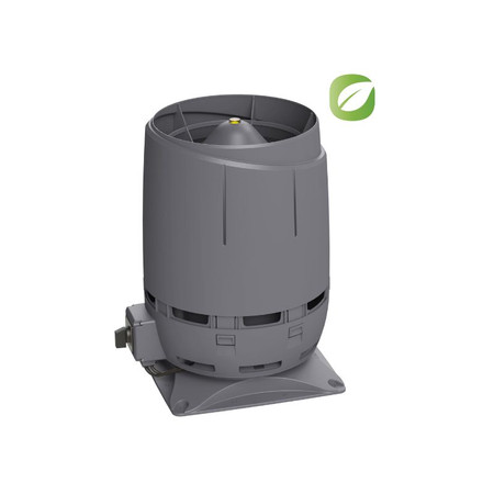 VILPE roof fan ECO 160S VENT + Mounting plate 300×300 Grey