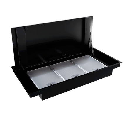 Okap kuchenny GLOBALO ZENARA 100.1 Black + Turbina TW 2.1