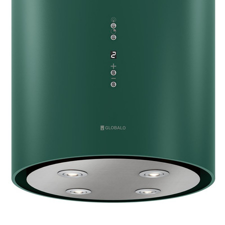 Cooker hood GLOBALO Cylindro Isola 39.7 Green