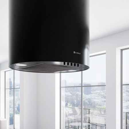 Cooker hood GLOBALO Lobelio Isola 39.1 Black