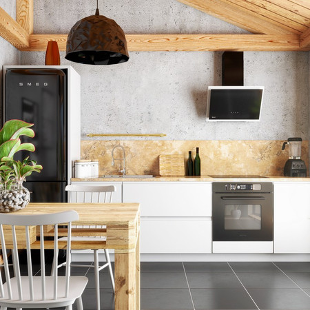 Cooker hood Dagero 60.1 Black/Wh