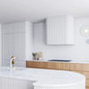 Kitchen faucet GLOBALO Lobio White/Light Gold Ring 1.1