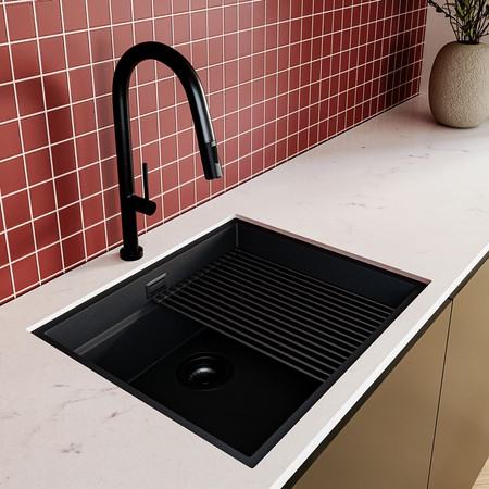 Spülbecken GLOBALO Miralio 80.1 Schwarz/BL Matt