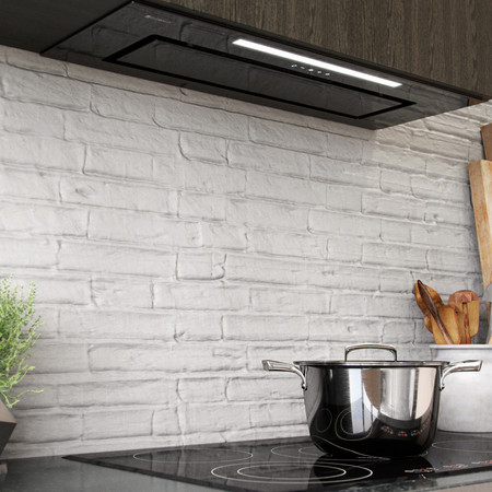 Dunstabzugshaube GLOBALO Saredo 60.1 Schwarz + Turbine TW 1.2