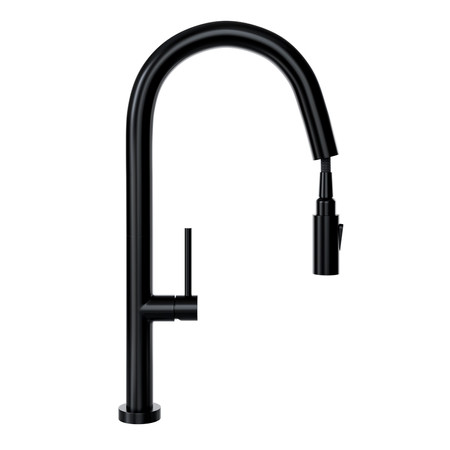 Kitchen faucet with pull-out spout GLOBALO Divio Black 1.1