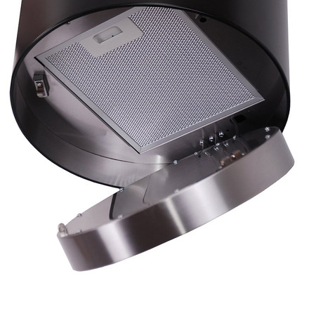 Cooker hood GLOBALO Cylindro Isola 39.4 Black