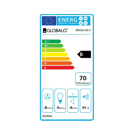 Dunstabzugshaube GLOBALO Mirida 60.3 White/WH