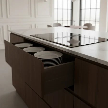 Płyta indukcyjna z okapem blatowym GLOBALO Plantis 80.1 Black