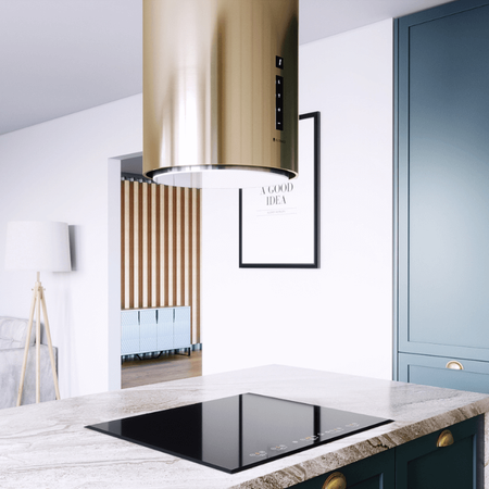 Dunstabzugshaube GLOBALO Heweno Isola 39.2 Light Gold