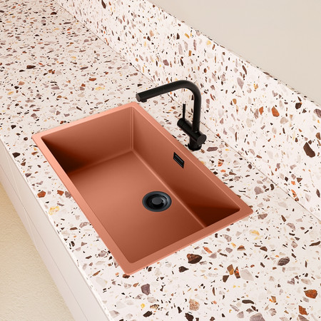 GLOBALO granite kitchen sink Aurilio 80.1 Brick Clean Tech