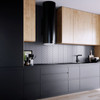Upper extension for cooker hoods: ROXANO/HEWENO - BLACK