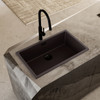 GLOBALO granite kitchen sink Aurilio 80.1 Dark Chocolate Clean Tech