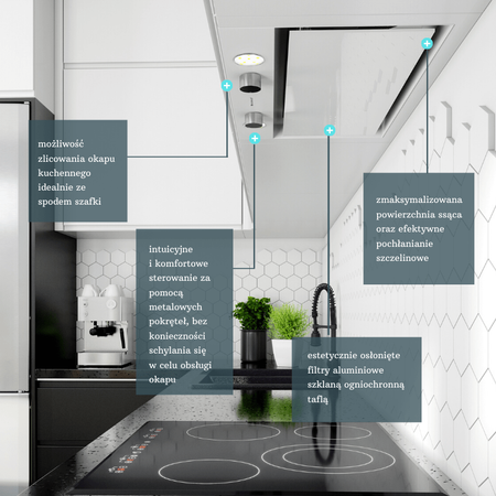 Dunstabzugshaube Floweri GLOBALO 60.1 Weiß