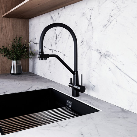 Kitchen faucet with water filter Olintio Black 1.1