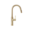 Kitchen faucet with pull-out spout GLOBALO Divio Light Gold Mat 1.1