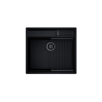 GLOBALO Zlewozmywak granitowy SILVANO 60.1 BLACK/BL Mat